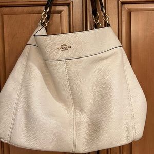Winter White Coach Handbag